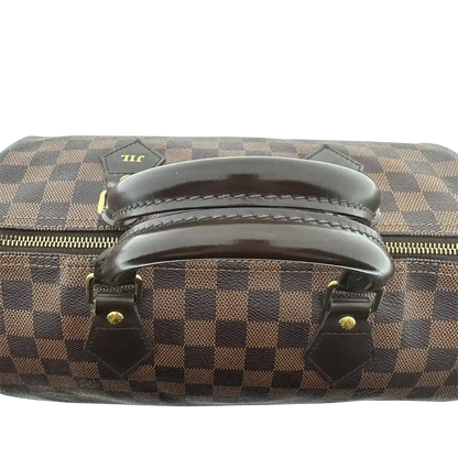 Louis Vuitton Speedy 30 Damier Ebene Hot Stamping JIL / gut Louis Vuitton