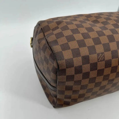 Louis Vuitton Speedy 35 Damier Ebene Bandouliere N41366 / akzeptabel Louis Vuitton