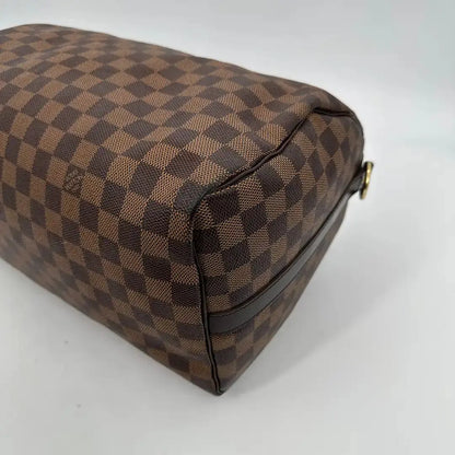 Louis Vuitton Speedy 35 Damier Ebene Bandouliere N41366 / akzeptabel Louis Vuitton
