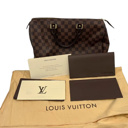 Louis Vuitton Speedy 35 Damier Ebene Canvas N41523  / gut Louis Vuitton