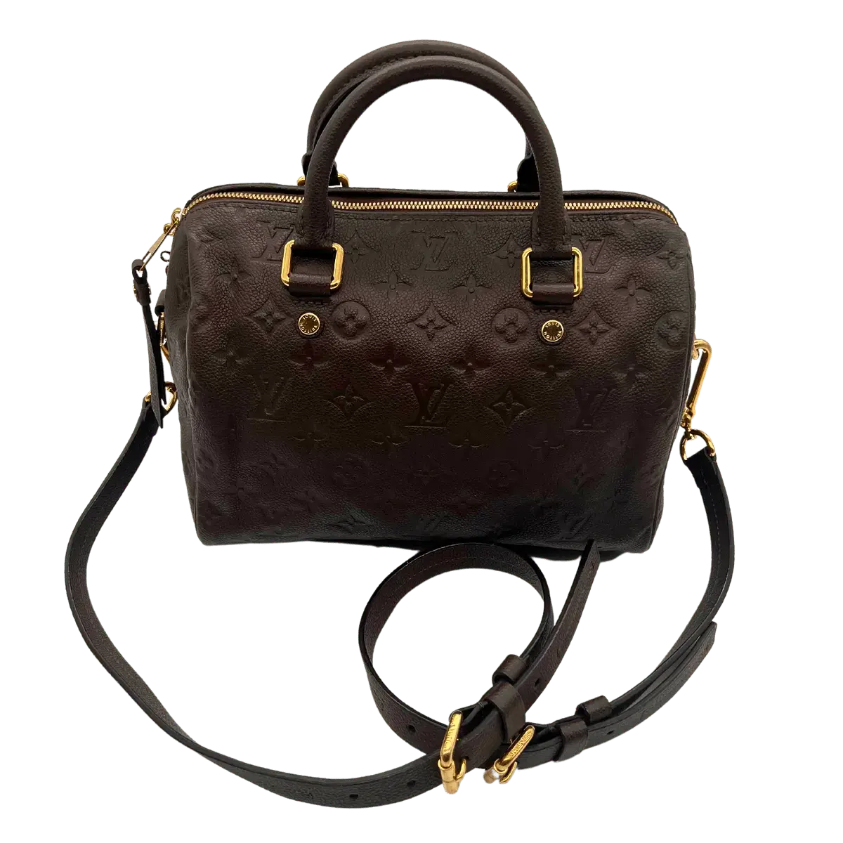 Louis Vuitton Speedy Bandouliere 25 Leder Empreinte Braun Echtheitscheck