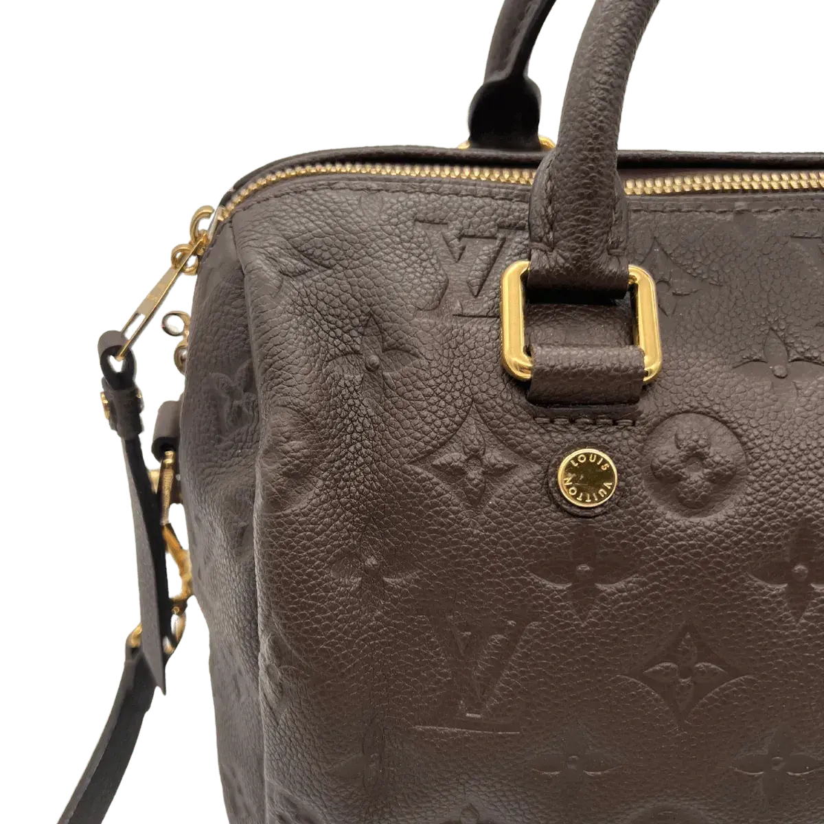 Louis Vuitton Speedy Bandouliere 25 Leder Empreinte Braun Echtheitscheck