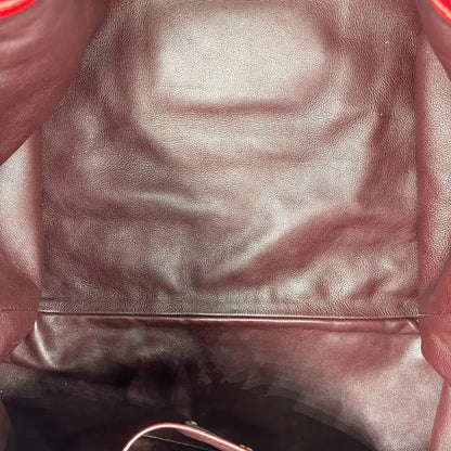 Louis Vuitton Squishy Tote Bag mit Kordelzug Monogram Vinyl rot M95257 / sehr gut Louis Vuitton