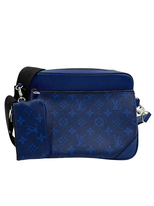Louis Vuitton Trio Messenger Bag Taigarama Cobalt blau M30848 Fullset / neuwertig Louis Vuitton