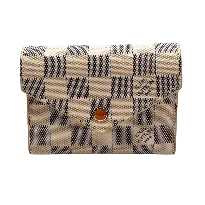 Louis Vuitton Victorine Damier Azur Canvas Pink N64022 / sehr gut
