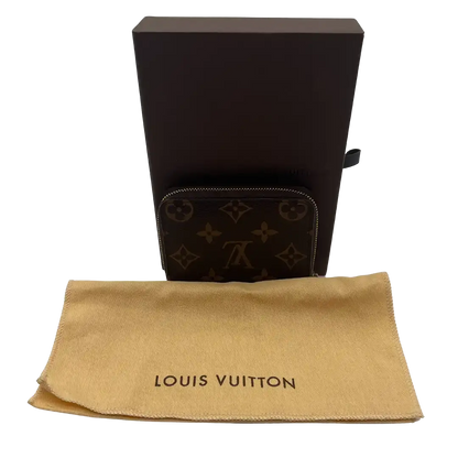 Louis Vuitton Zippy Coin Geldbeutel klein Monogram Canvas / Sehr gut Fullset Louis Vuitton