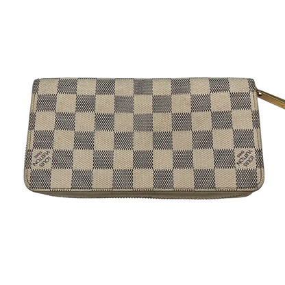 Louis Vuitton Zippy Damier Azur Canvas Geldbörse / gut Louis Vuitton