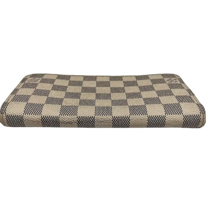 Louis Vuitton Zippy Damier Azur Canvas Geldbörse / gut Louis Vuitton