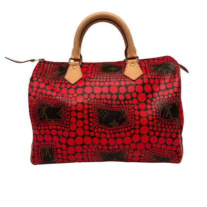 Louis Vuitton x Kusama Yayoi 2012 Limited Edition Speedy 30 rot / sehr gut Echtheitscheck