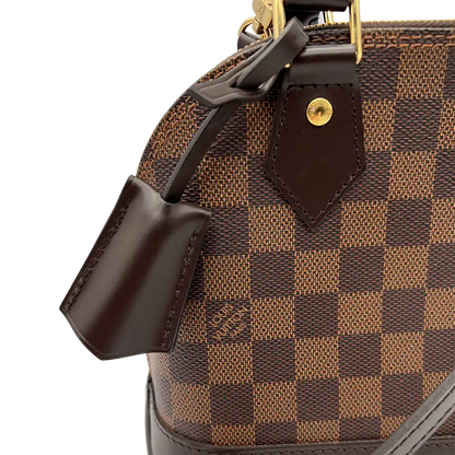 Louis Vuitton Alma BB Damier Ebene Canvas Details