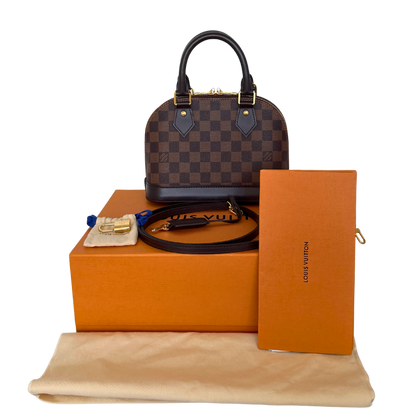 Louis Vuitton Alma BB Ebene Canvas N40606 Braun Fullset / neuwertig Louis Vuitton