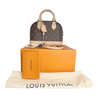 Louis Vuitton Alma BB Monogram Canvas M46990 Fullset Louis Vuitton
