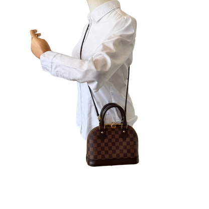 Louis Vuitton Alma BB Ebene Canvas N40606 Braun Fullset / neuwertig Louis Vuitton