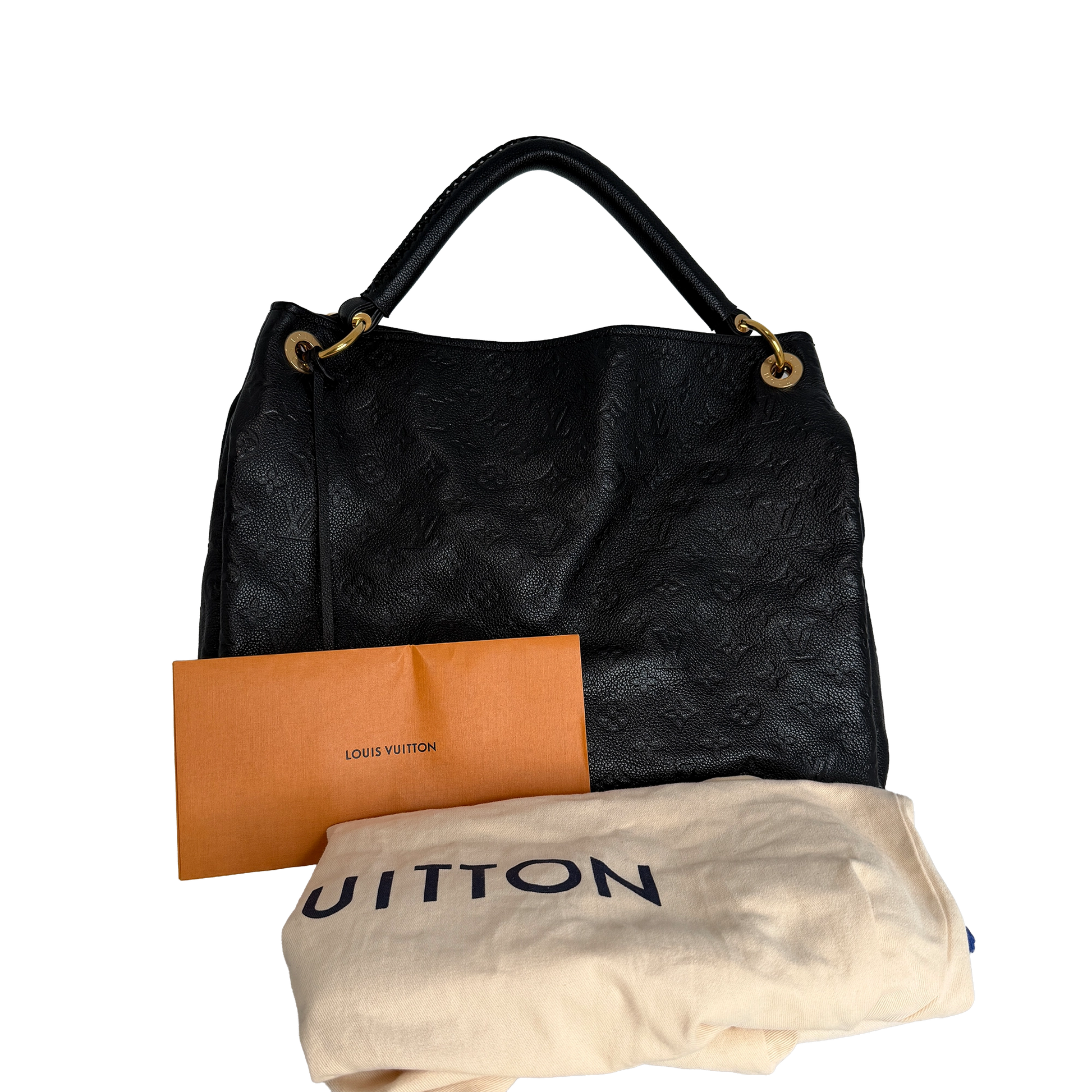 Louis Vuitton Artsy MM Enpreinte Leder Schwarz GHW Louis Vuitton