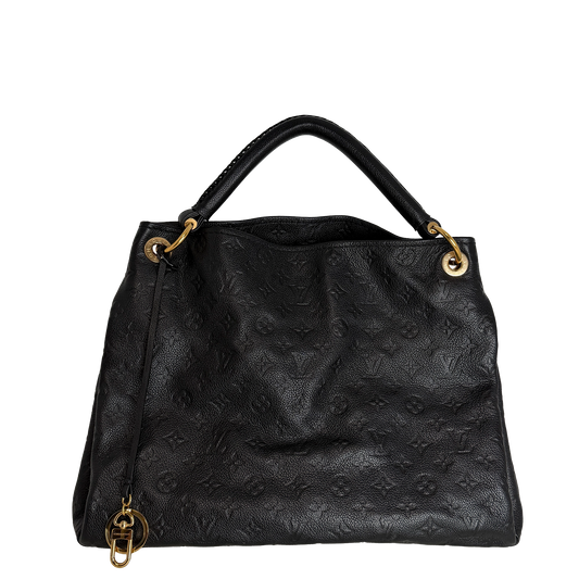 Louis Vuitton Artsy MM Enpreinte Leder Schwarz GHW Louis Vuitton