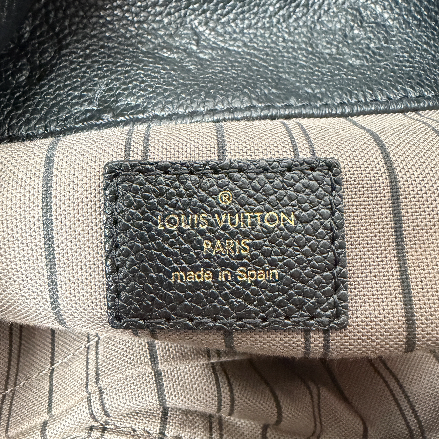 Louis Vuitton Artsy MM Enpreinte Leder Schwarz GHW Louis Vuitton