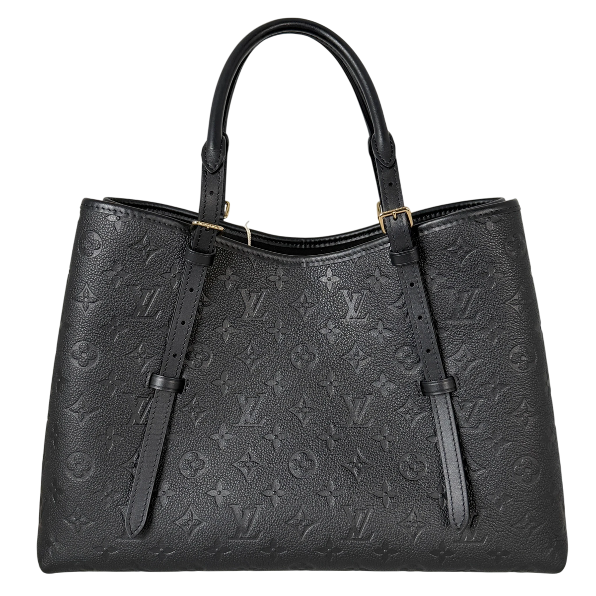 Louis Vuitton Babylone Tote MM Monogram Empreinte Leder schwarz, Vorderansicht