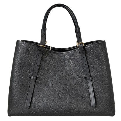 Louis Vuitton Babylone Tote MM Monogram Empreinte Leder schwarz, Vorderansicht