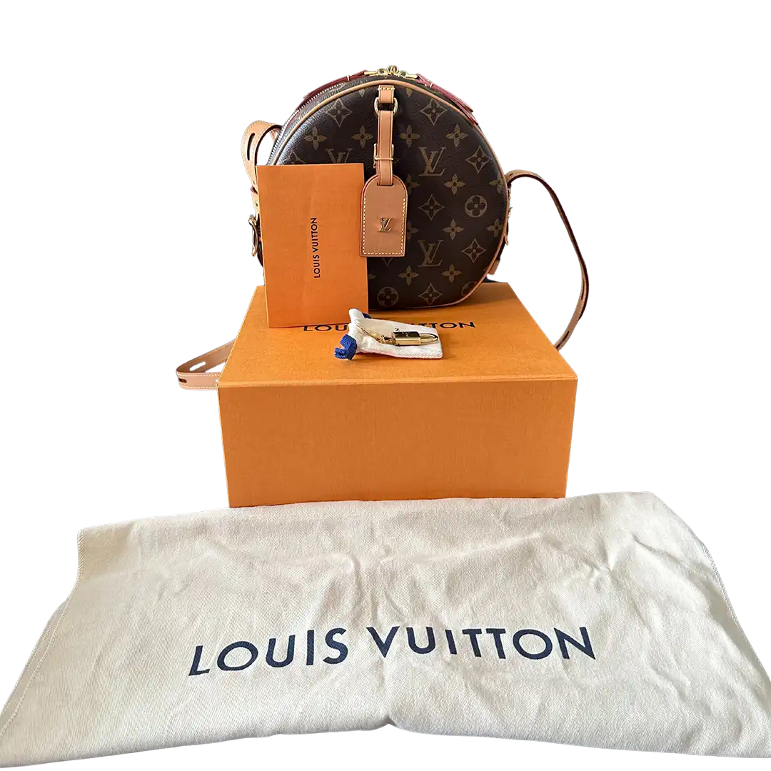 Louis Vuitton Boîte Chapeau Souple MM Monogram Canvas Fullset / sehr gut Louis Vuitton