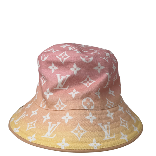 Louis Vuitton Bucket Hat Gradient Monogram by the Pool / neuwertig Louis Vuitton