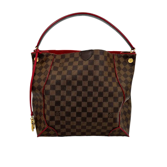 Louis Vuitton Caissa Hobo Damier Ebene Canvas Cerise Handtasche / sehr gut Louis Vuitton