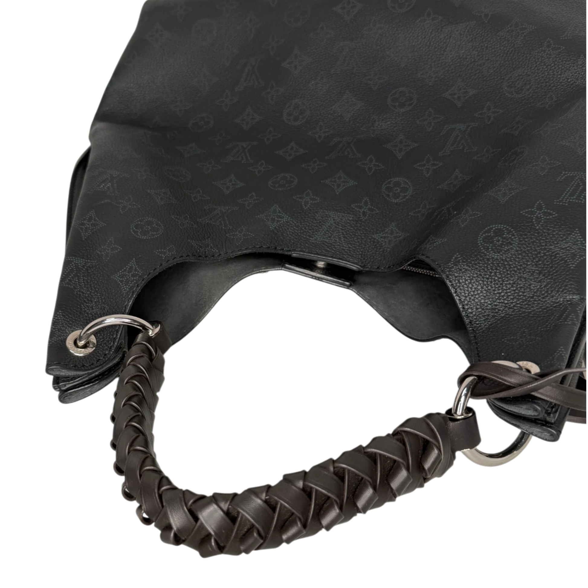 Louis Vuitton Carmel Mahina Leder Schwarz M52950 Louis Vuitton