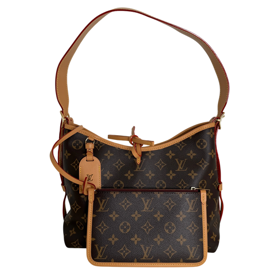 Louis Vuitton CarryAll PM Monogram Canvas Braun Gold