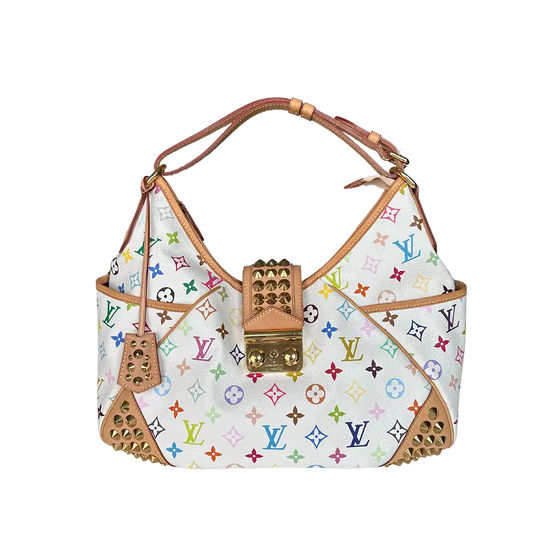 Louis Vuitton Chrissie Multicolor Weiss / sehr gut