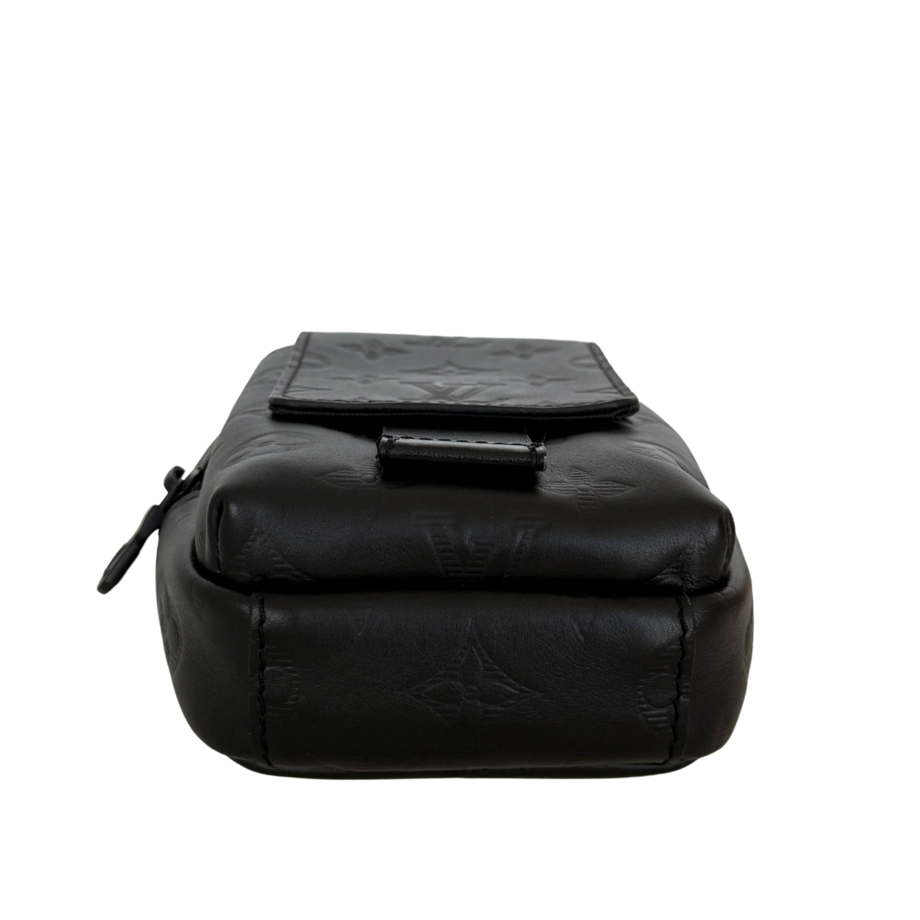 Louis Vuitton Double Phone Pouch NM Monogram Shadow M81323 Schwarz Fullset / neuwertig Handtasche