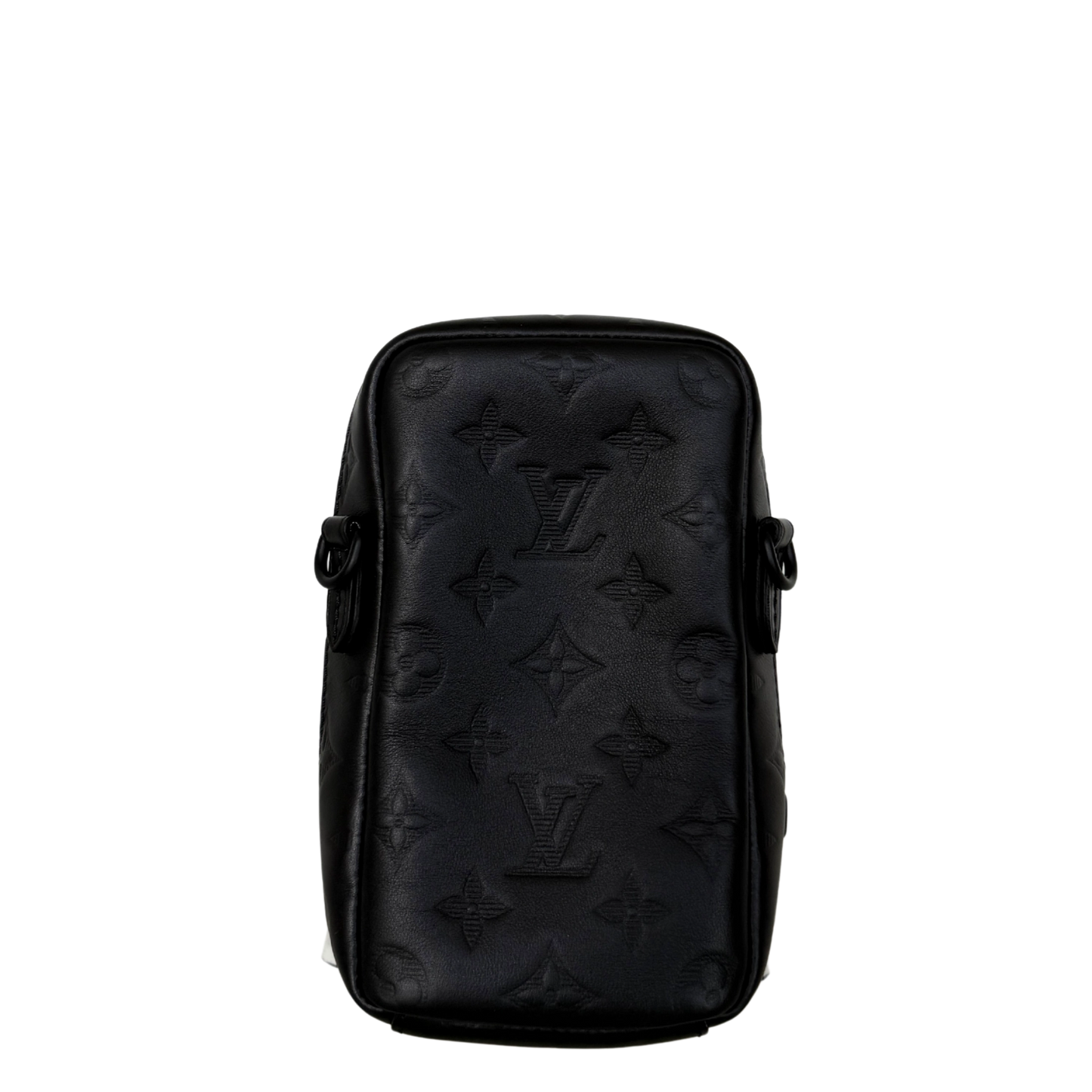 Louis Vuitton Double Phone Pouch NM Monogram Shadow M81323 Schwarz Fullset / neuwertig Handtasche