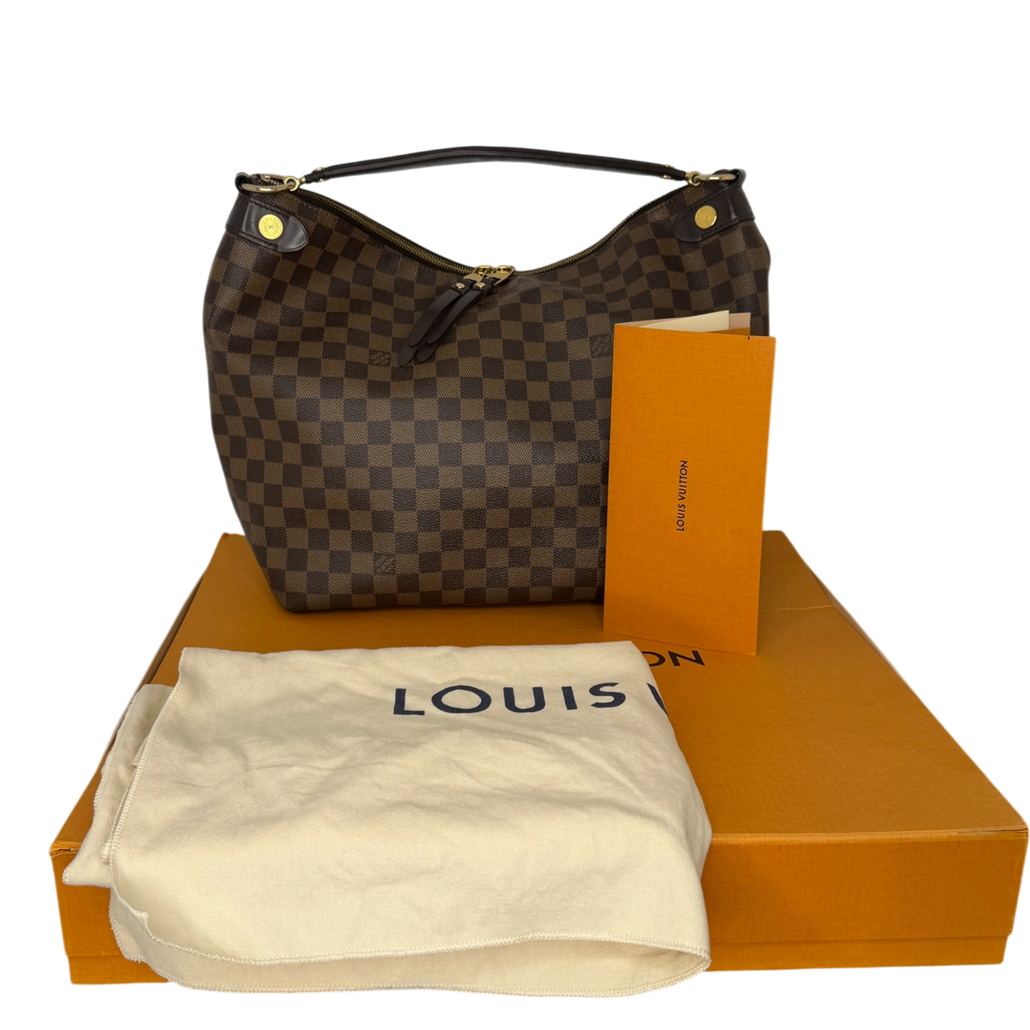 Louis Vuitton Duomo Hobo Bag Damier Ebene Fullset / gut Louis Vuitton