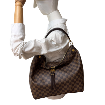 Louis Vuitton Duomo Hobo Bag Damier Ebene Fullset / gut Louis Vuitton