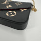 Louis Vuitton Félicie Pochette Monogram Empreinte Leder Bicolor M80482 Fullset / sehr gut Louis Vuitton