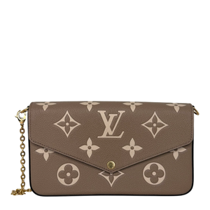 Louis Vuitton Félicie Pochette Empreinte Tourterelle Creme M69977