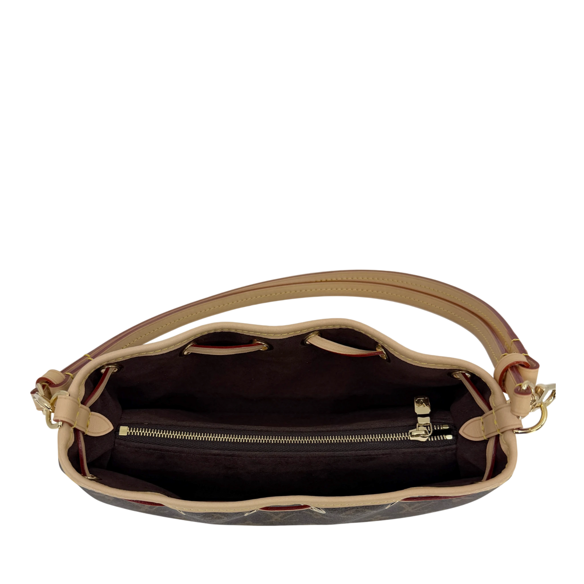 Louis Vuitton Nano Frivole Monogram Canvas Braun Gold M29537