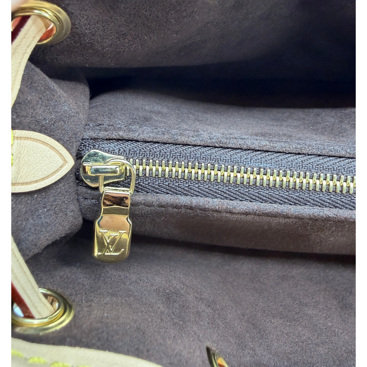 Louis Vuitton Nano Frivole Monogram Canvas Braun Gold M29537