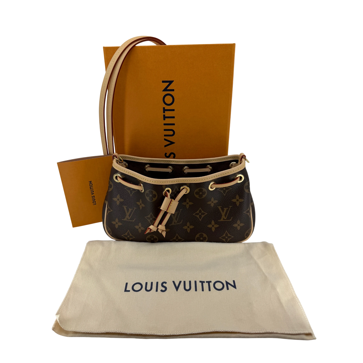 Louis Vuitton Nano Frivole Monogram Canvas Braun Gold M29537