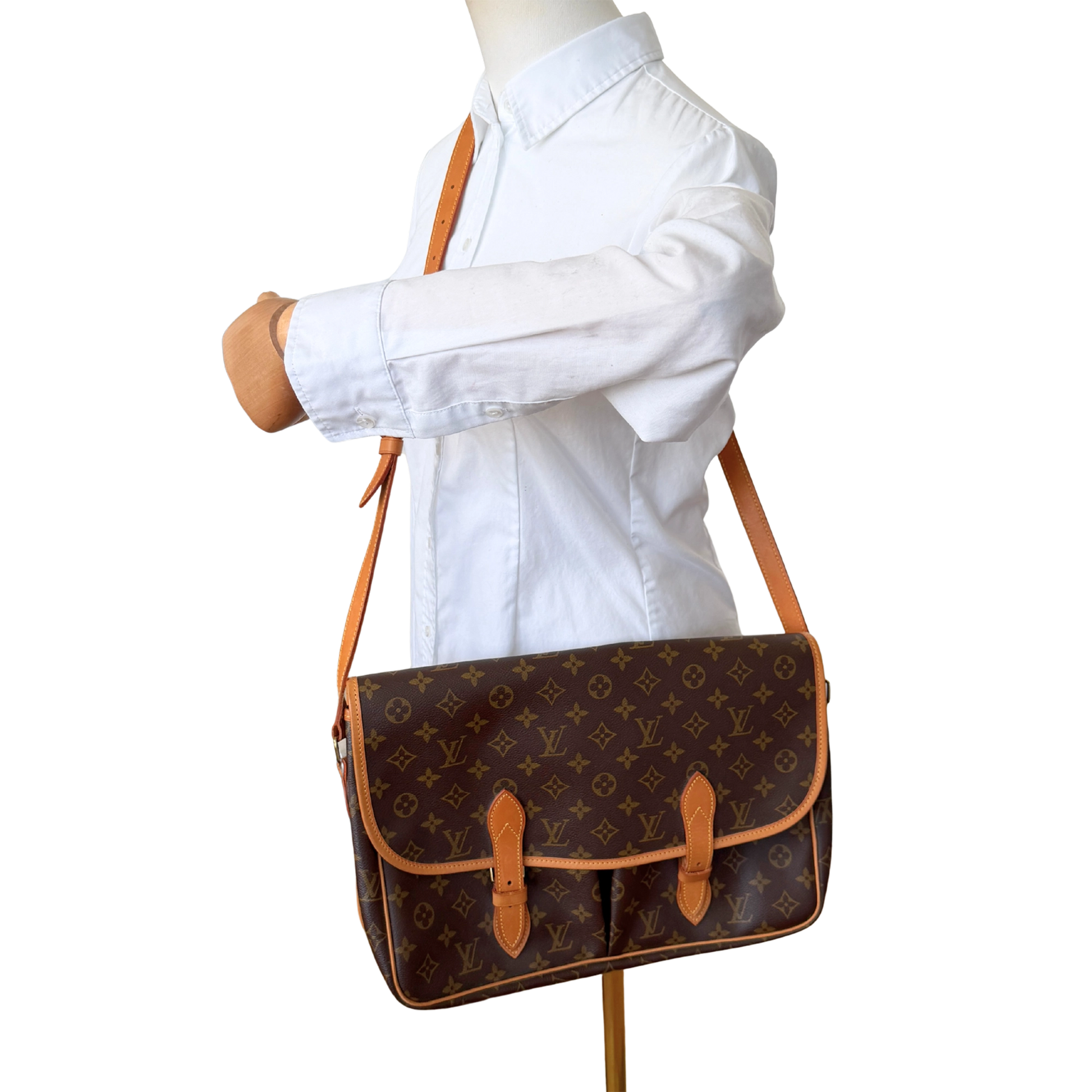 Louis Vuitton Gibeciere GM Monogram Canvas Vintage / sehr gut Louis Vuitton