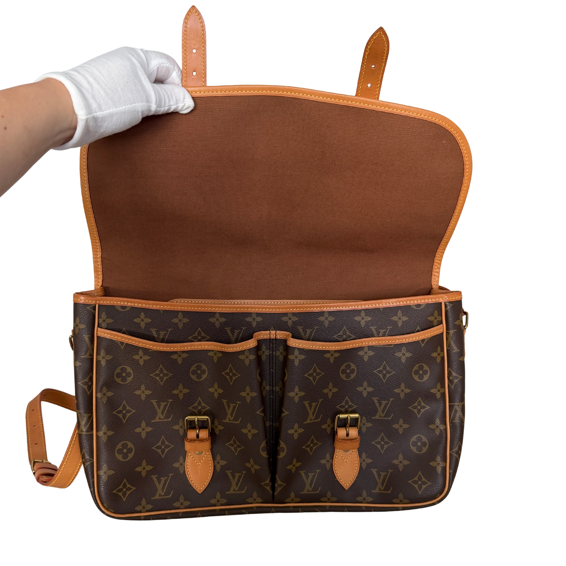 Louis Vuitton Gibeciere GM Monogram Canvas Vintage / sehr gut Louis Vuitton