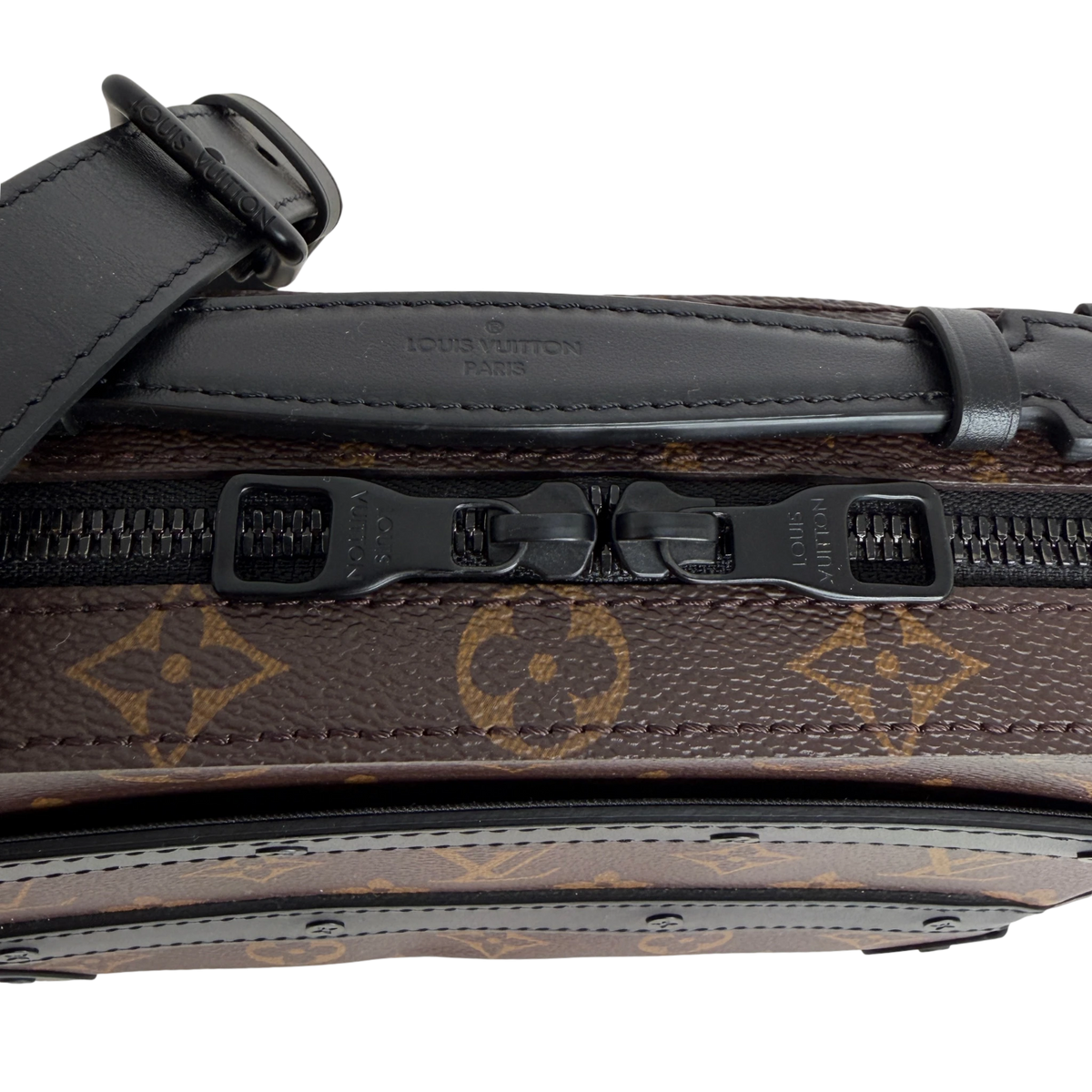 Louis Vuitton Handle Soft Trunk Monogram Macassar Braun Schwarz Louis Vuitton