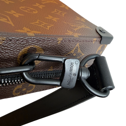 Louis Vuitton Handle Soft Trunk Monogram Macassar Braun Schwarz Louis Vuitton