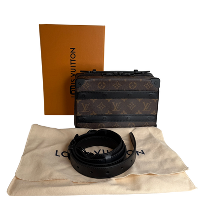 Louis Vuitton Handle Soft Trunk Monogram Macassar Braun Schwarz Louis Vuitton