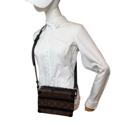 Louis Vuitton Handle Soft Trunk Monogram Macassar Braun Schwarz Louis Vuitton