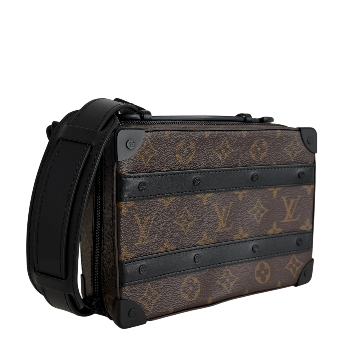 Louis Vuitton Handle Soft Trunk Monogram Macassar Braun Schwarz Louis Vuitton