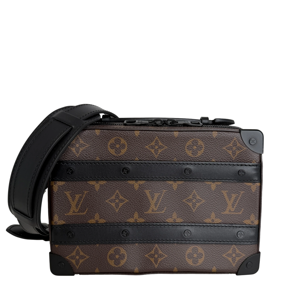 Louis Vuitton Handle Soft Trunk Monogram Macassar Braun Schwarz Louis Vuitton