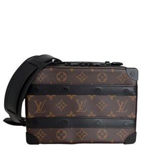 Louis Vuitton Handle Soft Trunk Monogram Macassar Braun Schwarz