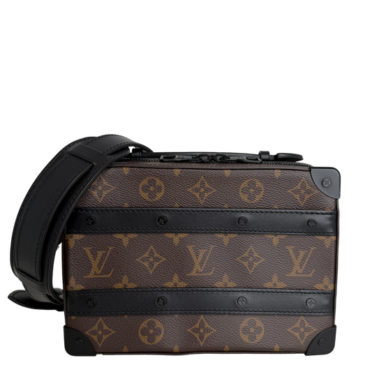 Louis Vuitton Handle Soft Trunk Monogram Macassar Braun Schwarz Louis Vuitton