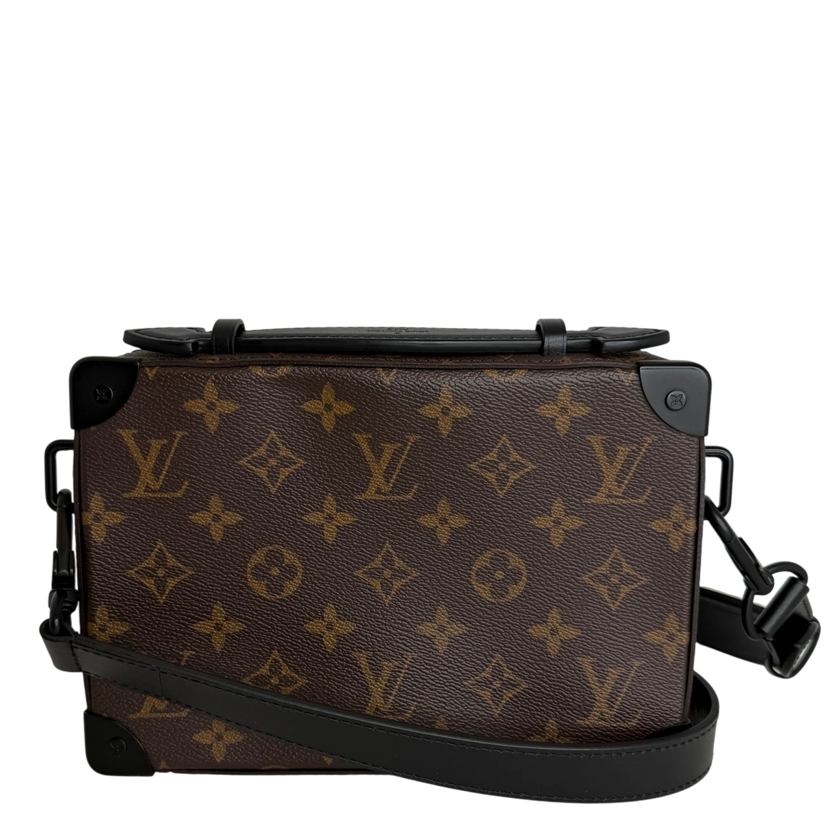Louis Vuitton Handle Soft Trunk Monogram Macassar Braun Schwarz Louis Vuitton