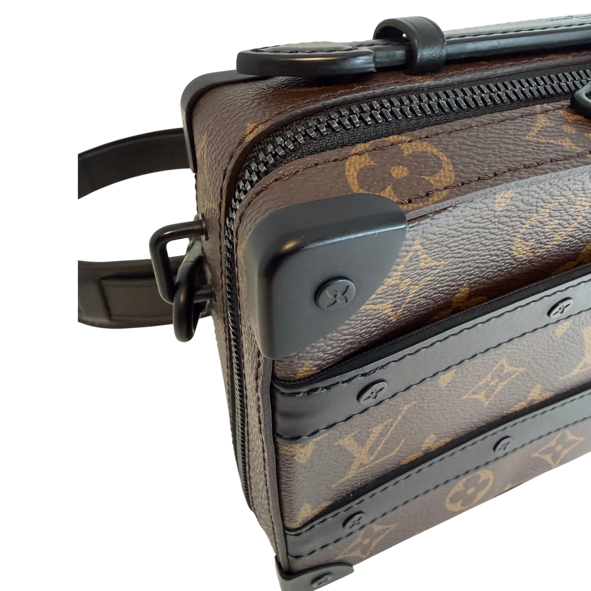Louis Vuitton Handle Soft Trunk Monogram Macassar Braun Schwarz Louis Vuitton