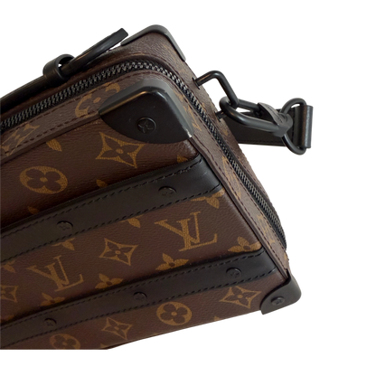 Louis Vuitton Handle Soft Trunk Monogram Macassar Braun Schwarz Louis Vuitton